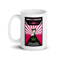 Arise and Legalize Hot Pink Coffee Mug